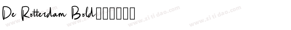 De Rotterdam Bold字体转换